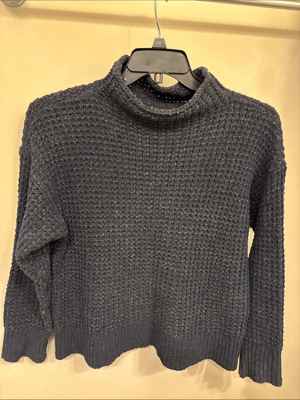 Cozy Waffle-Knit Turtleneck Sweater